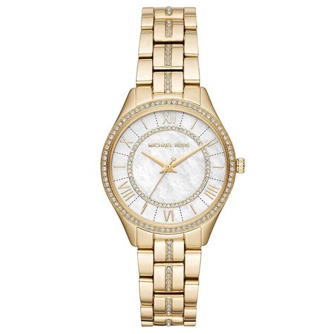 michael kors mini lauryn pavé gold-tone watch|Amazon.com: Michael Kors Lauryn Three.